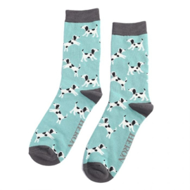 Herensokken Dalmatiër (turquoise)