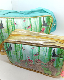 Schoudertas Cat Party (medium)