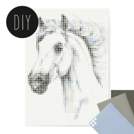 Dot on DIY stickerposter paard groot