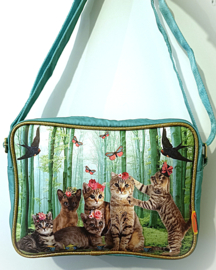Schoudertas Cat Party (medium)