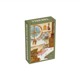 Mini-puzzel Hond in bad