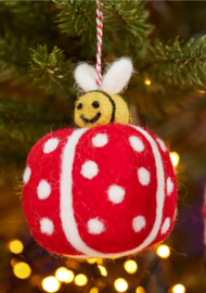Kersthanger - Bij met cadeau