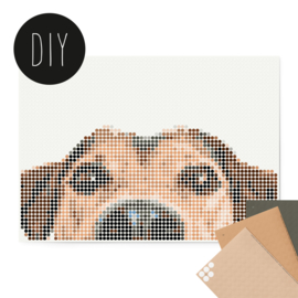 Dot on DIY stickerposter hond groot