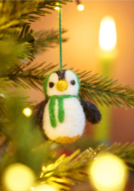 Set van 5 vilten pinguins