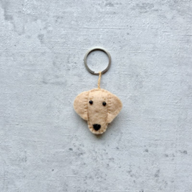 Sleutelhanger hond vilt