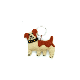 Sleutelhanger hond vilt