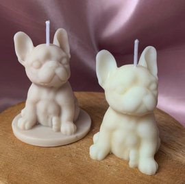 Vegan kaars Franse bulldog