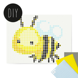 Dot on DIY stickerposter 'bij' voor kinderen