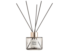 Giftset Kaars en diffuser geurstokjes - White Musk - Gusta