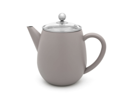 Dubbelwandige Theepot 'Duet Eva' - Concrete Grey 1,1 liter - Bredemeijer