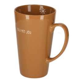Theemok XL Blij met jou - 550 ml Shiny Karamel - Jens Living