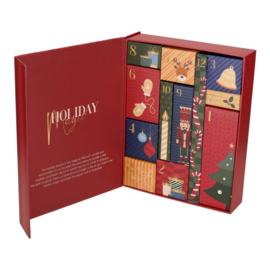 Adventskalender Scent of Joy Rood - 12 cadeautjes - Jens Living