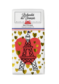 Chocolade - La Tour Eiffel Coeur - Puur -  Le Chocolat des Français