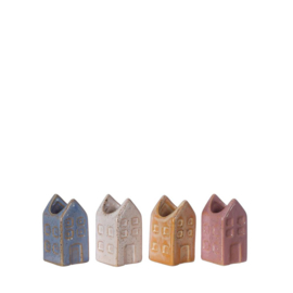 Bloemenvaas Huisjes Amsterdam Klein - Set 4 stuks - Ideas 4 Seasons