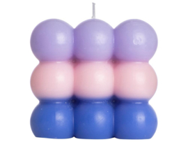 Kaars Cube - Paars Roze Blauw - Gusta