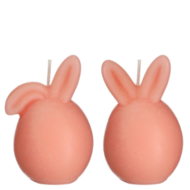Kaars Bunny - Set van 2 stuks - Licht Roze