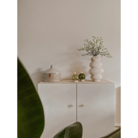 Led Olielamp Glas met timer - Lichtgroen