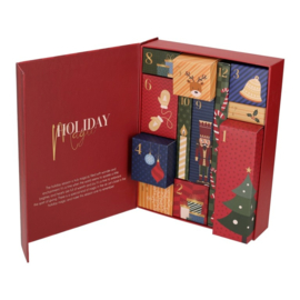 Adventskalender Scent of Joy Rood - 12 cadeautjes - Jens Living