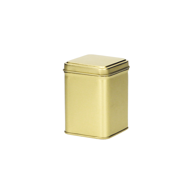 Theeblik vierkant - 50 gram - Goud