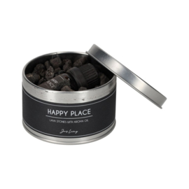 Lavastenen met aroma olie - Happy Place - Jens Living