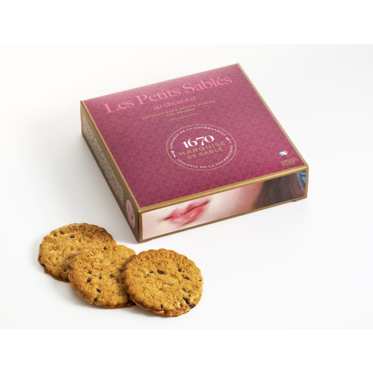 Zandkoekjes met chocolade stukjes - 100 gram - La Sablesienne