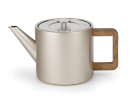 Theepot ' Duet Design Narvik' - 1,1 liter Metallic Champagne - Bredemeijer