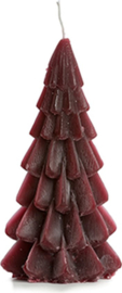 Kerstboomkaars 6,3 x 12 cm - Aubergine - Rustik Lys