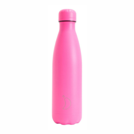 Chilly's Bottle - Fluro Pink - 500 ml