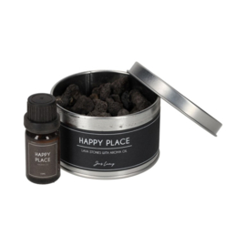 Lavastenen met aroma olie - Happy Place - Jens Living