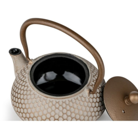 Theepot 'Jiangxi' - Gietijzer 0,7 liter Beige - Bredemeijer