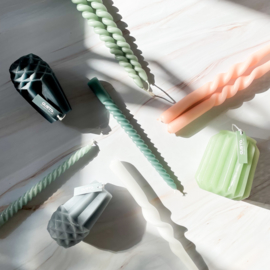 Dinerkaars Swirl 25 cm - Set van 3 stuks - Groen - Jens Living