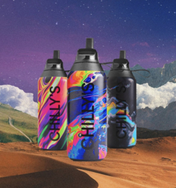 Chilly's Bottle Series 2 Flip Sports - Dreamscape Neon Galaxy - 500 ml