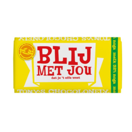 Chocolade - Blij met jou - Melk Noga  - Tony's Chocolonely