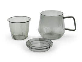 Theeglas Livorno - 290 ml Zwart - Bredemeijer