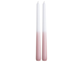 Dinerkaars Dip Dye 25 cm Roze - Set van 2 stuks - Gusta