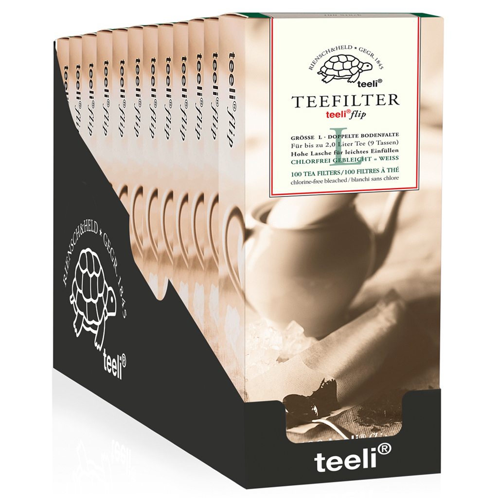 Theezakjes voor losse thee - Teeliflip L - 100 stuks - biologisch afbreekbaar