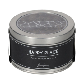 Lavastenen met aroma olie - Happy Place - Jens Living