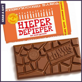 Chocolade - Hieper De Pieper - Melk Karamel Zeezout - Tony's Chocolonely