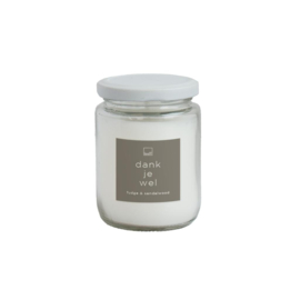 Candle Jar L - Dank je wel - Leeff