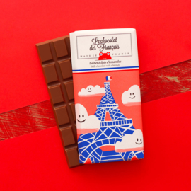 Chocolade - La Tour Eiffel Nuages - Melk Amandel -  Le Chocolat des Français