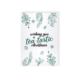 Kaart - Wishing you a tea-tastic christmas