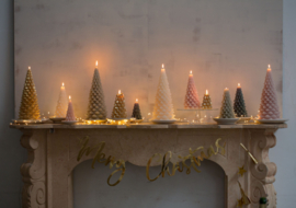 Kerstboomkaars 10 x 20 cm - Vanilla - Rustik Lys