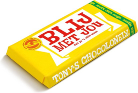 Chocolade - Blij met jou - Melk Noga  - Tony's Chocolonely