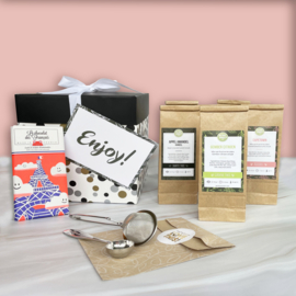 Surprisebox - 6 soorten losse thee & 1 reep chocolade