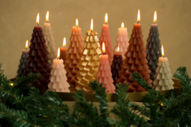 Kerstboomkaars 10 x 20 cm - Vanilla - Rustik Lys