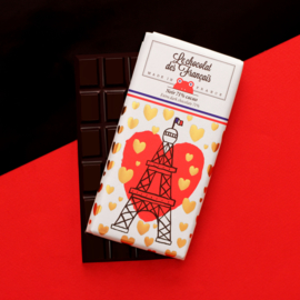 Chocolade - La Tour Eiffel Coeur - Puur -  Le Chocolat des Français