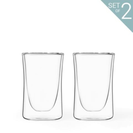 Dubbelwandige Theeglazen 'Classic Curve’ 0,2 liter - set van 2 stuks - Viva Scandinavia