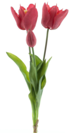 Real Touch Tulpen Groot 48 cm - 3 Kunst Tulpen - Beauty