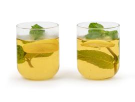 Glazen 'Padua' 400 ml - Transparant- Set van 2 stuks - Bredemeijer