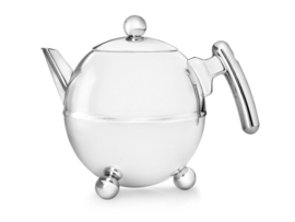 Dubbelwandige Theepot 'Duet Bella Ronde' - Shiny Finish 1,5 liter - Bredemeijer